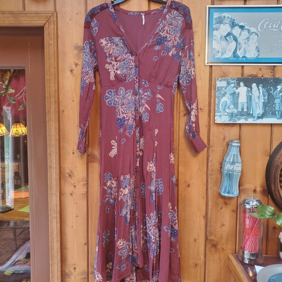 TRADED. Free People Miranda Midi Dress Sz 2 EUc! - Picture 8 of 8